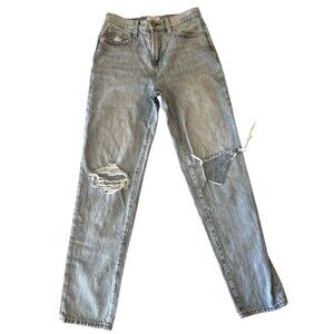 Pistola‎ Presley Pants Size 25 Distressed Denim Medium Wash Casual 90s High Rise